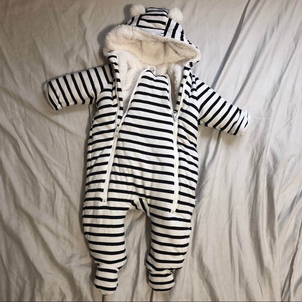 Striped Snowsuit